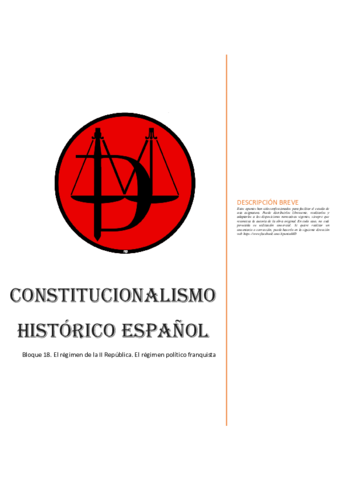 B18. El régimen de la II República. El régimen político franquista.pdf