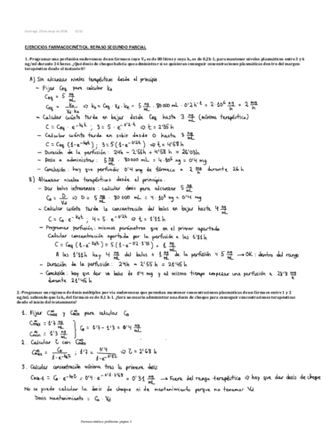 EJERCICIOS FARMACOCINÉTICA. REPASO SEGUNDO PARCIAL.pdf