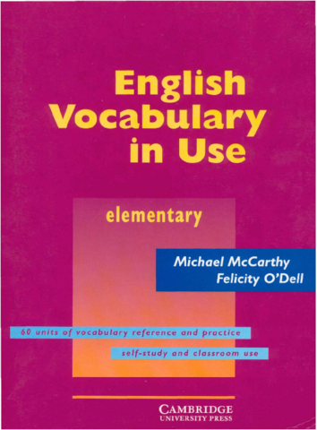 Cambridge University Press - English Vocabulary in Use (Elementary).pdf