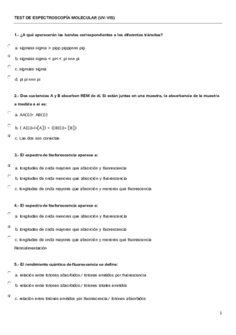 TEST DE ESPECTROSCOPÍA MOLECULAR (UV-VIS).pdf