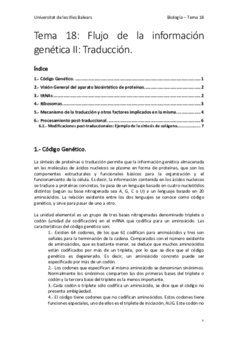 Tema 18 - Flujo de la información genética II Traducción.pdf