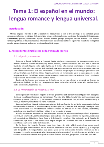 COELE_TEMA 1_EL ESPAÑOL EN EL MUNDO_LENGUA ROMANCE Y LENGUA UNIVERSAL.pdf