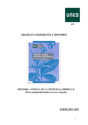Historia Antigua de la Península Ibérica II - Resumen Temas I-XII. Pánfilo.pdf