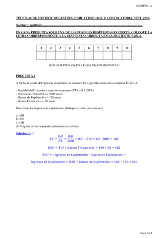 Examen RESUELTO SEPT 2019