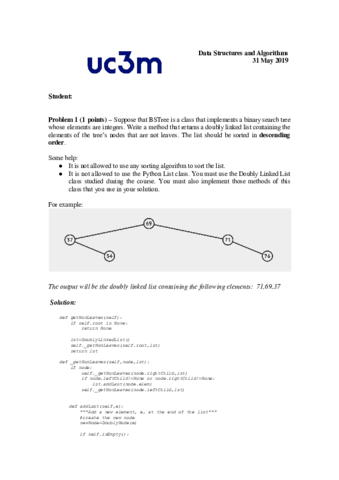 Examen Final EDA Mayo 2019 - Solución