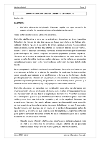 Tema 9 - COMPLICACIONES DE LAS LENTES DE CONTACTO.pdf