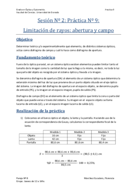 Práctica Nº 9 - Limitación de rayos. Apertura y campo.pdf