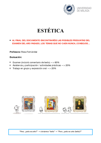 Estética Apuntes+Examen