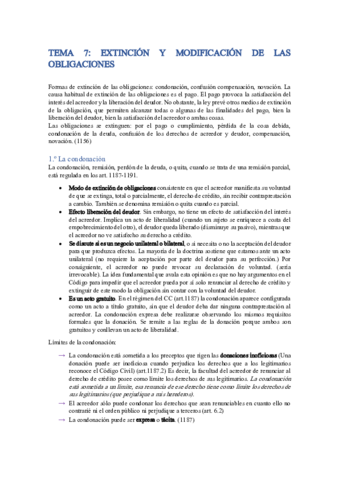 TEMA-7: Extinción y modificación