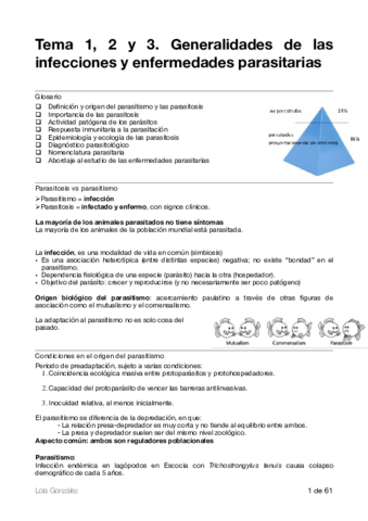 PARASITARIAS. Tema 1-10
