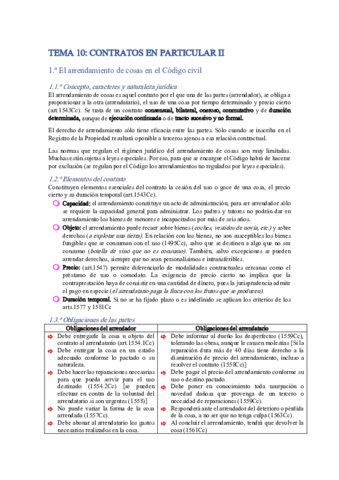 TEMA-10: Contratos en particular II