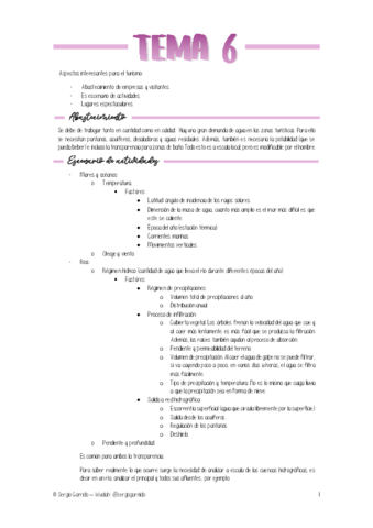 TEMA 6 - HIDROGRAFÍA