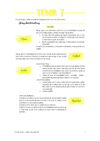 TEMA 7 - BIOGEOGRAFÍA