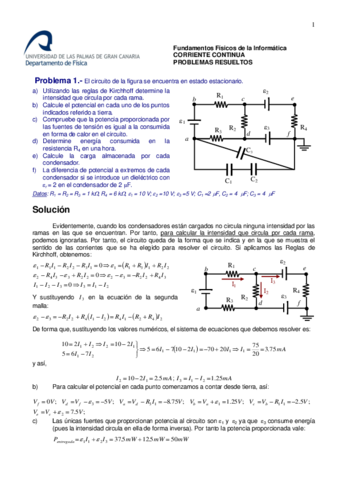 Problemas Resueltos de CIrcuitos de Corriente Continua..pdf