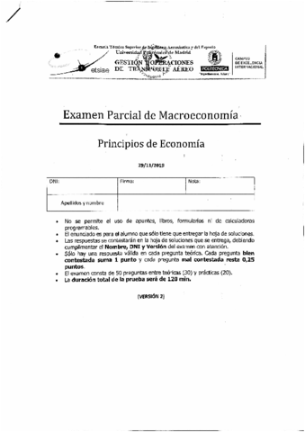 EXAMEN MACROECONOMÍA 2019-2020