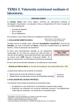 TEMA 3. Valoración nutricional mediante el laboratorio. Análisis clínico..pdf