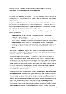 Tema 2 Historia universal Prehistoria depredadores y primeros agricultores Alejandro Martínez Andiano.pdf