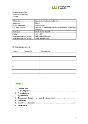 2 - COEFICIENTE ROZAMIENTO DINAMICO