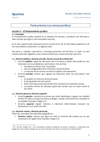 Apuntes Derecho 02 Ordenamiento jurídico.pdf
