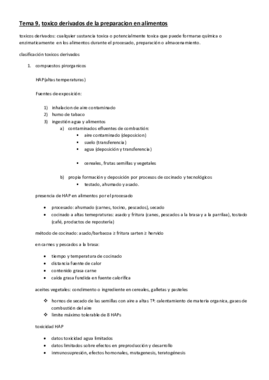 Tema 9. toxico derivados de la preparacion en alimentos.pdf