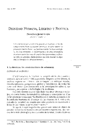 DIGNIDAD HUMANA LIBERTAD Y BIOETICA.pdf