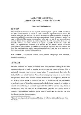 LA PERSONA HUMANA SU SER Y SU SENTIDO-BIOETICA.pdf