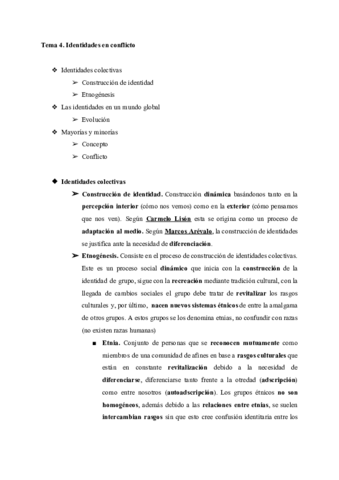 Tema 4. Identidades en conflicto