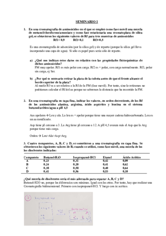 Seminario 1 Métodos de Bioquímica