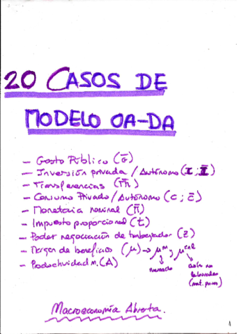 20 CASOS MODELO OA-DA