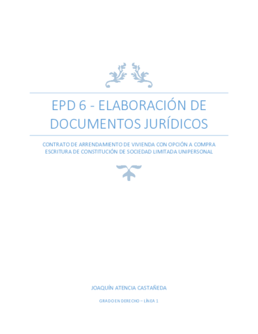 Contrato de arrendamiento de vivienda y constitución de sociedad limitada.pdf
