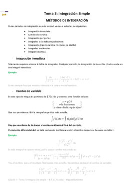Cálculo I - Tema 3 - Integración Simple.pdf