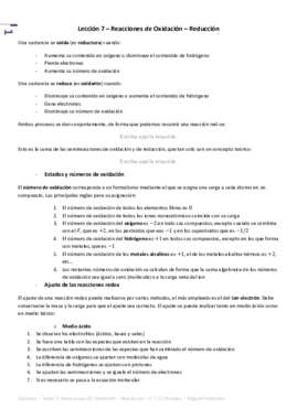 Química - Tema 7 - Reacciones de Oxidación - Reducción.pdf