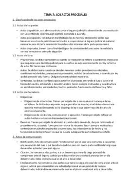 Tema 7 - Los actos procesales.pdf