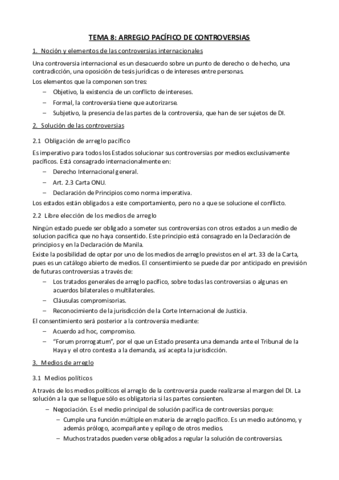 Tema 8 - Arreglo pacifico de controversias.pdf
