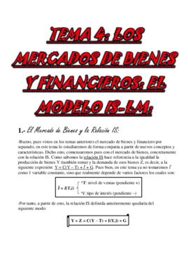TEMA 4. Los Mercados de Bienes y Financieros El Modelo IS-LM.pdf
