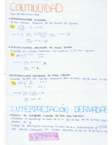 Resumen continuidad
