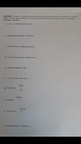 Orgánica parcial 3 evaluación 