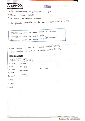 Apuntes formulación química orgánica
