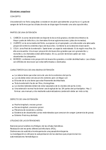 EXTENSIÓN SANGUINEA