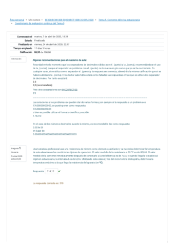 Cuestionario Tema 5 - Revisión intento