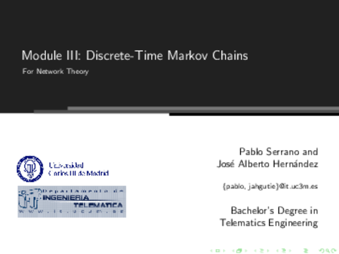 Cadenas discretas de Markov