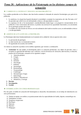 Tema 20.- Aplicación de la Fisioterapia en los distintos campos de actuación.pdf