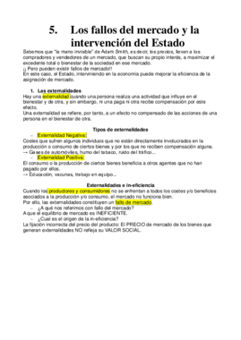 Resumen tema 5. Los fallos en el mercado y la intervención del Estado.pdf