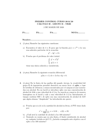 Primer Parcial A 2019/2020 