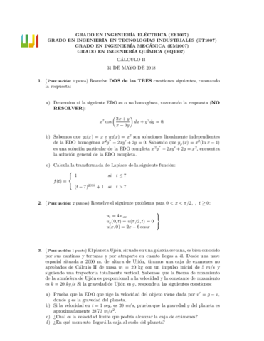 Examen Final Mayo 2018