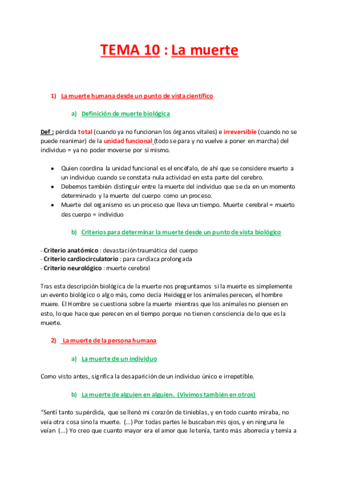 10. La muerte
