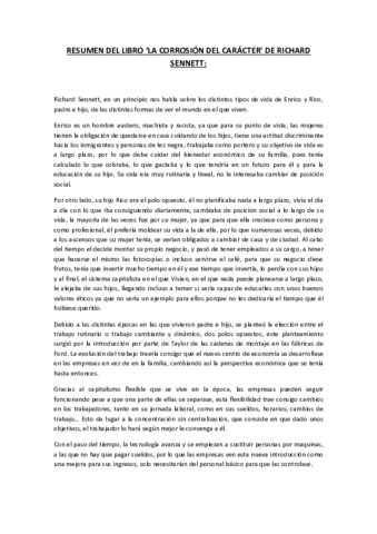 RESUMEN DEL LIBRO ‘LA CORROSIÓN DEL CARÁCTER’ DE RICHARD SENNETT.pdf