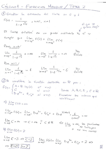 Calculo1 - Ejercicios de Moodle