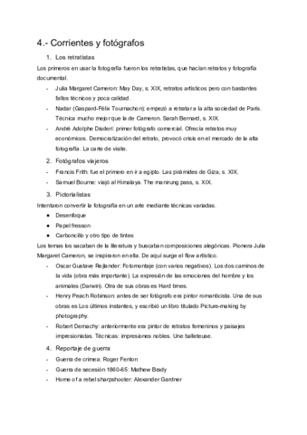 4. Corrientes y fotógrafos 