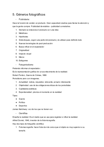 5. Géneros fotográficos 
